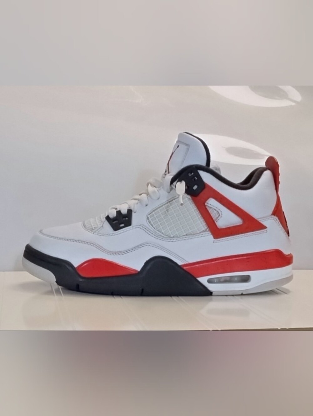 Air Jordan 4 Retro (GS) 'Red Cement' 408452-161 Size 5Y
